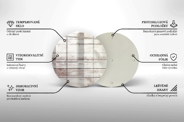 Tagliere in vetro Vecchie tavole di legno