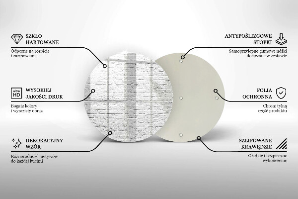 Tagliere in vetro Muro di mattoni