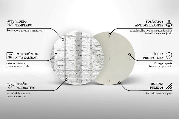 Tagliere in vetro Muro di mattoni