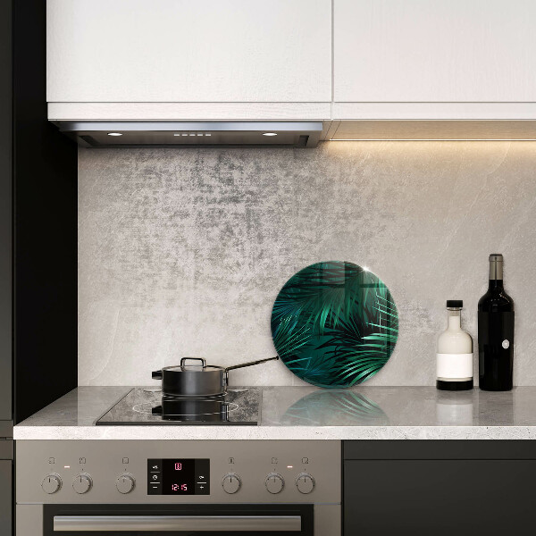 Tagliere in vetro temperato Foglie selvagge della giungla