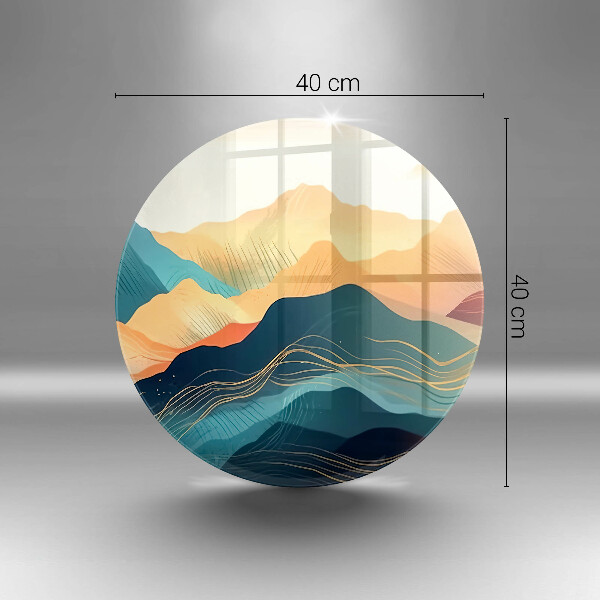 Tagliere in vetro temperato Paesaggio montano astratto