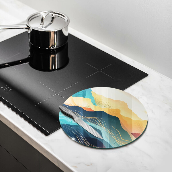 Tagliere in vetro temperato Paesaggio montano astratto