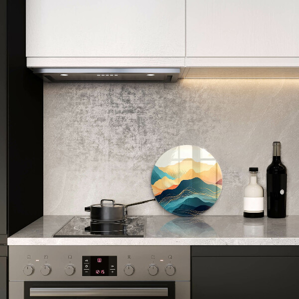 Tagliere in vetro temperato Paesaggio montano astratto