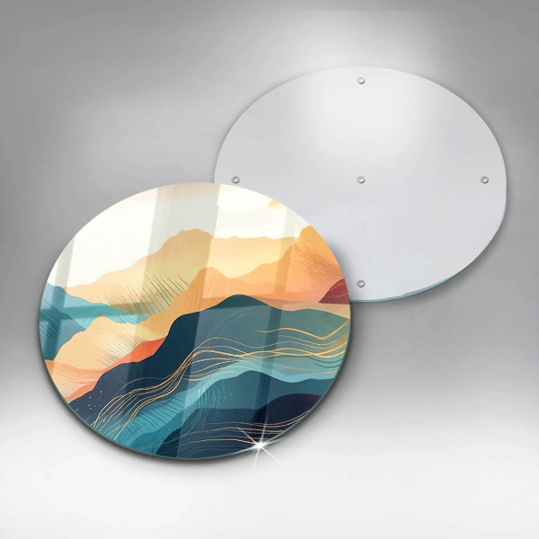 Tagliere in vetro temperato Paesaggio montano astratto