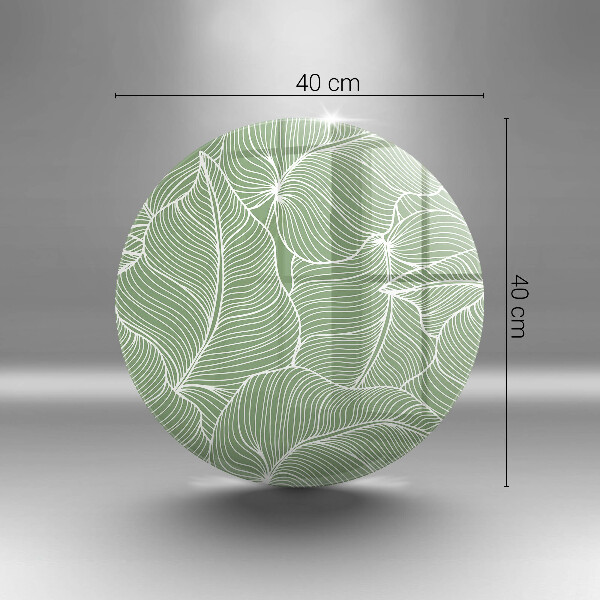 Tagliere in vetro temperato Foglie lineari