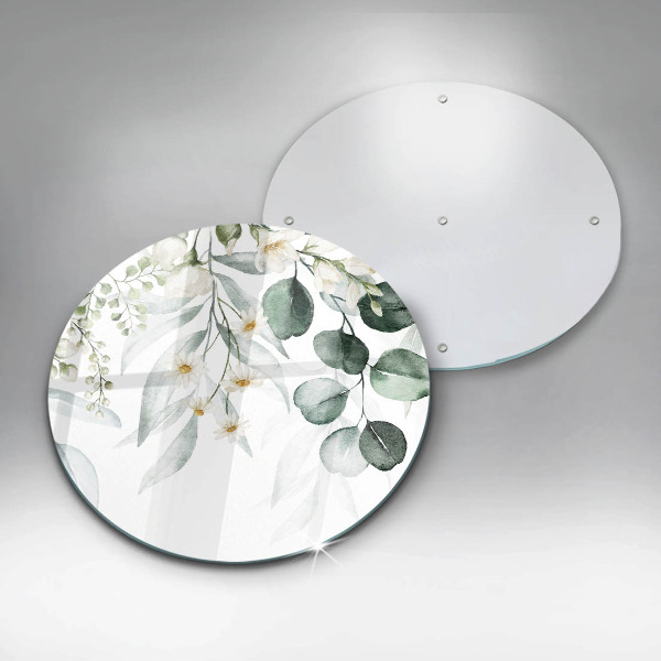 Tagliere in vetro temperato Piante ad acquerello