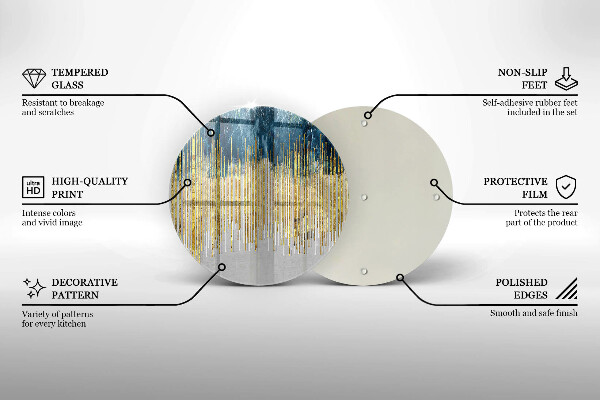 Tagliere in vetro temperato Astrazione del designer