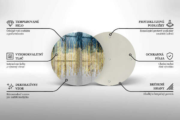 Tagliere in vetro temperato Astrazione del designer