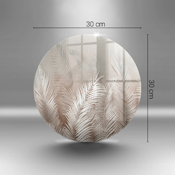 Tagliere in vetro temperato Foglie di vegetazione boho