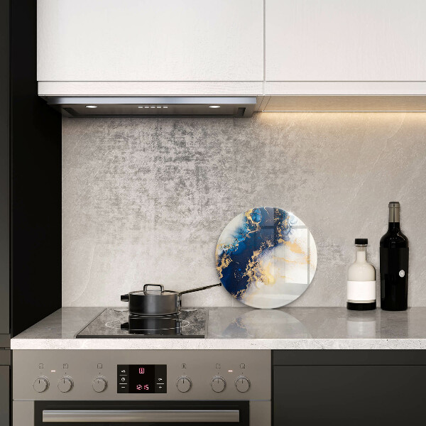 Tagliere in vetro temperato Astrazione con il blu