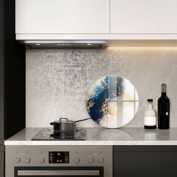 Tagliere in vetro temperato Astrazione con il blu