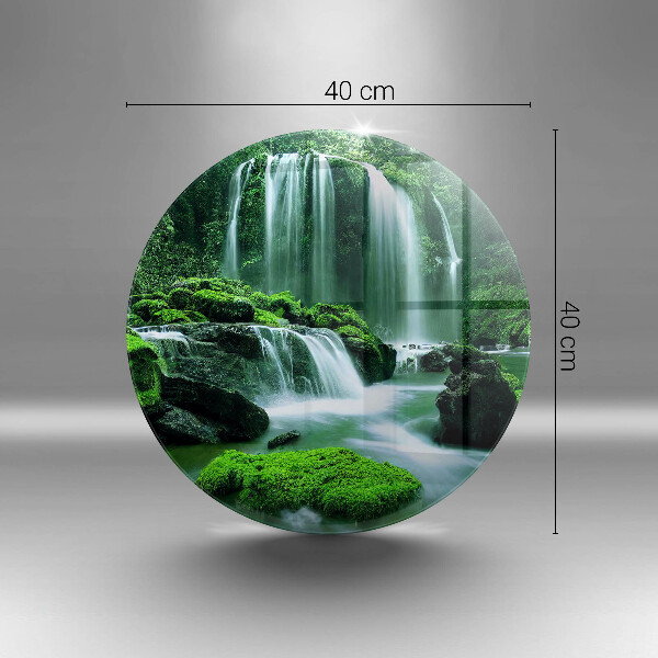 Tagliere in vetro Cascata selvaggia nella giungla