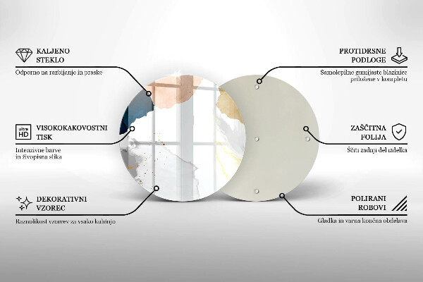Tagliere in vetro Macchie astratte