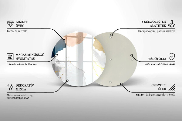 Tagliere in vetro Macchie astratte