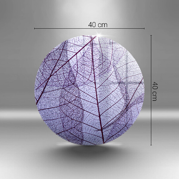 Tagliere in vetro Foglie con venature