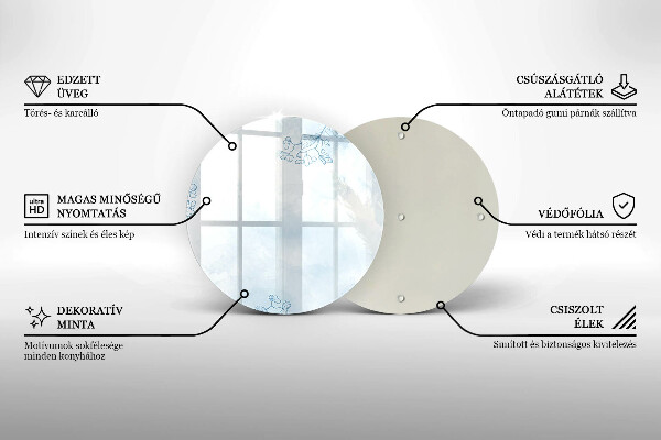 Tagliere in vetro Sfondo delicato