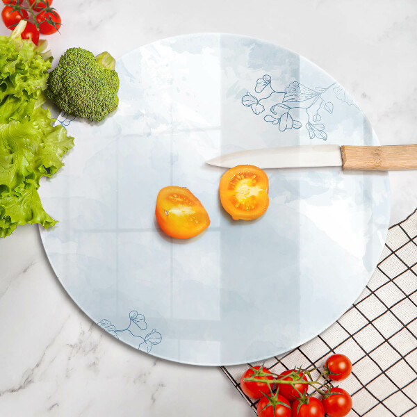 Tagliere in vetro Sfondo delicato