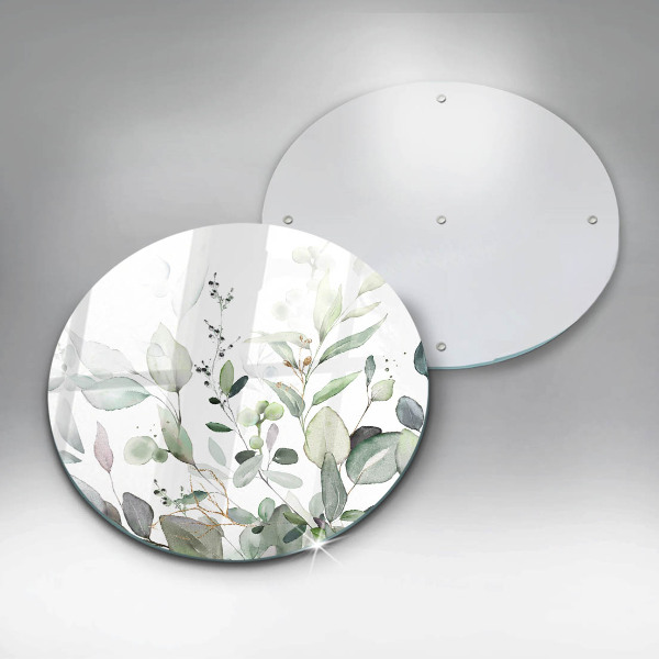 Tagliere in vetro Piante ad acquerello