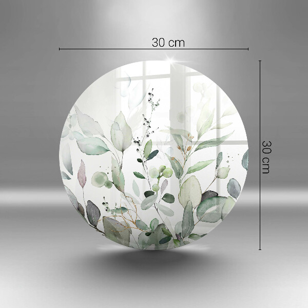 Tagliere in vetro Piante ad acquerello