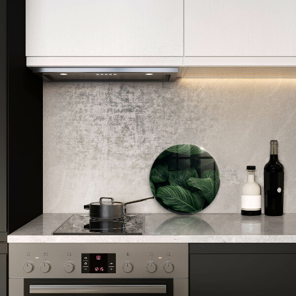 Tagliere in vetro Foglie scure