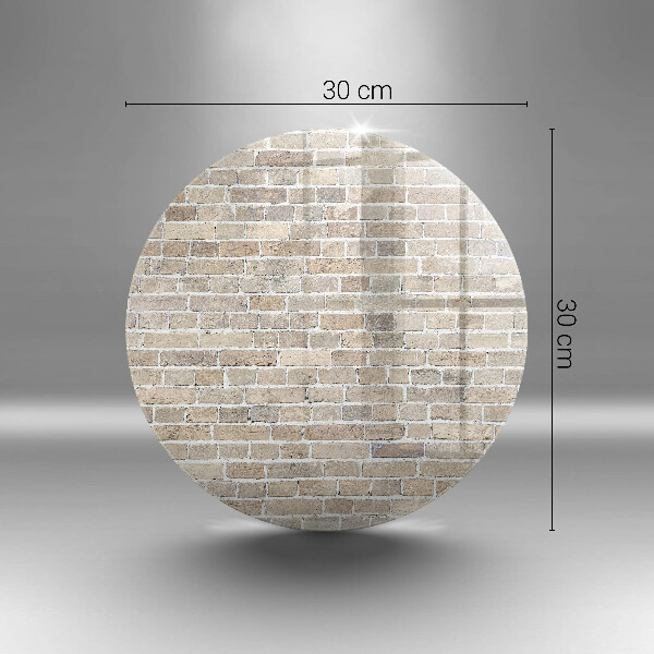 Tagliere in vetro Muro di mattoni luminosi