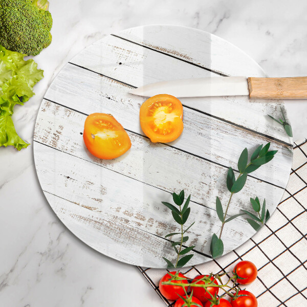 Tagliere in vetro Vecchie tavole e foglie