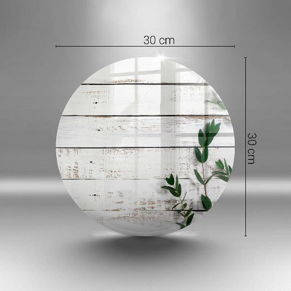 Tagliere in vetro Vecchie tavole e foglie