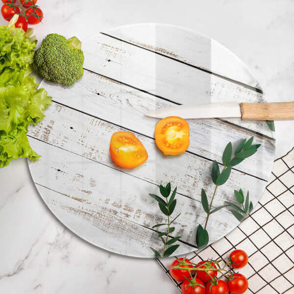 Tagliere in vetro Vecchie tavole e foglie