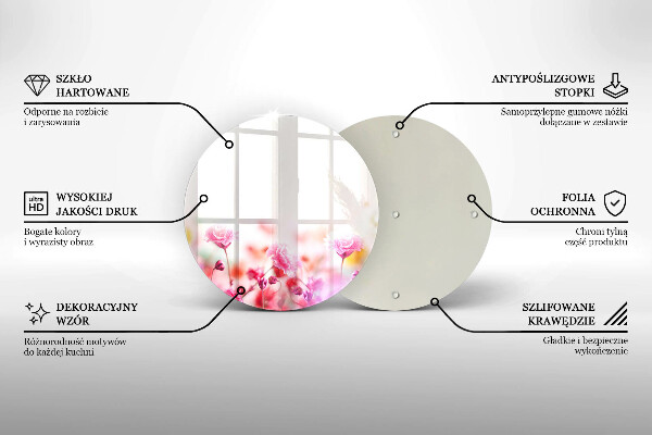 Tagliere in vetro Prato fiorito