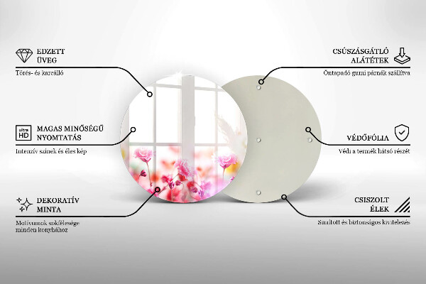 Tagliere in vetro Prato fiorito