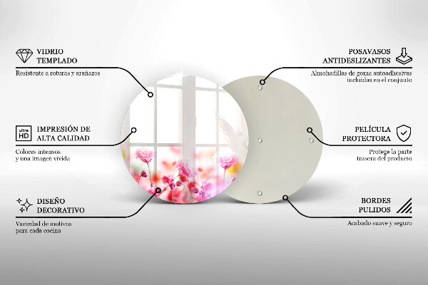 Tagliere in vetro Prato fiorito