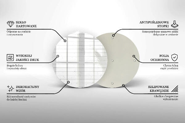 Tagliere in vetro Tavole luminose moderne