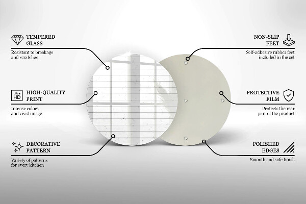 Tagliere in vetro Tavole luminose moderne