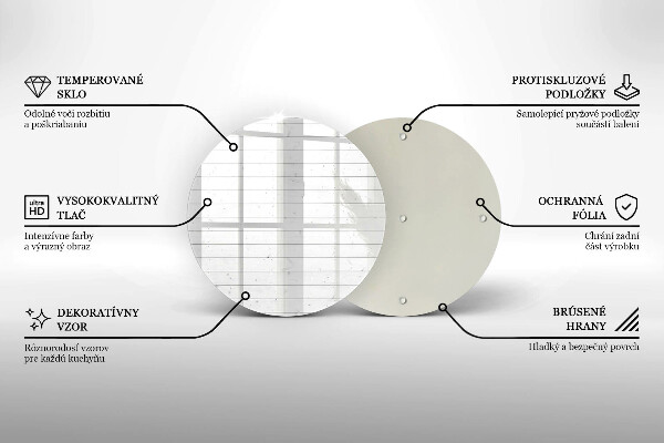 Tagliere in vetro Tavole luminose moderne