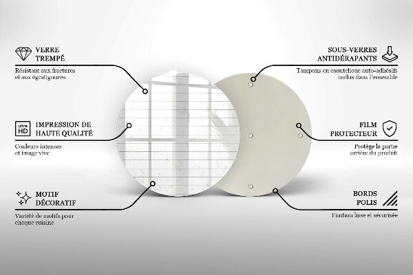 Tagliere in vetro Tavole luminose moderne
