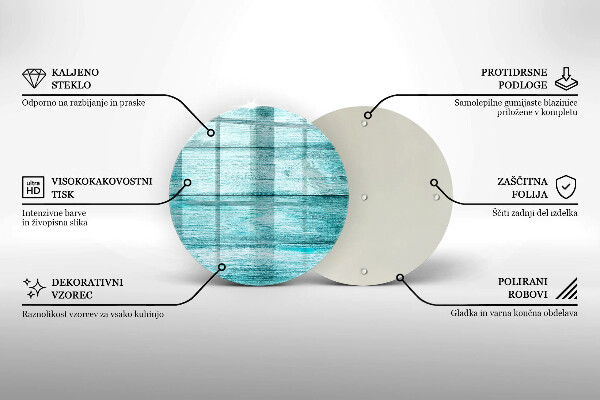 Tagliere in vetro Tavole in legno d'epoca