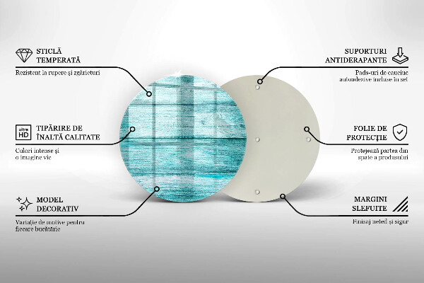 Tagliere in vetro Tavole in legno d'epoca