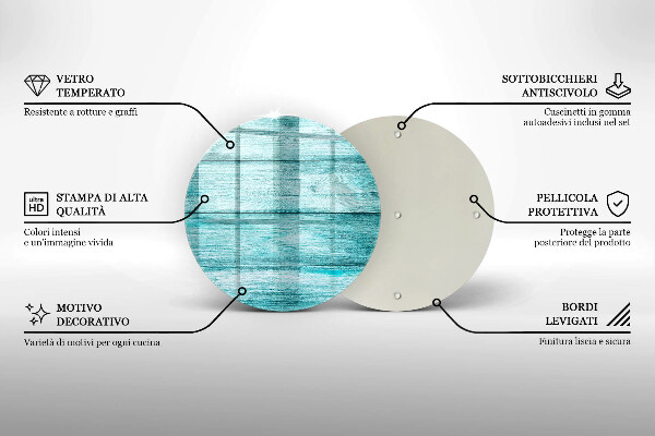 Tagliere in vetro Tavole in legno d'epoca