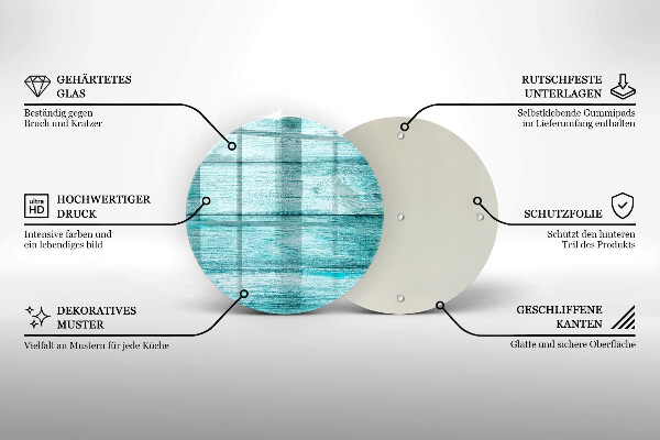 Tagliere in vetro Tavole in legno d'epoca