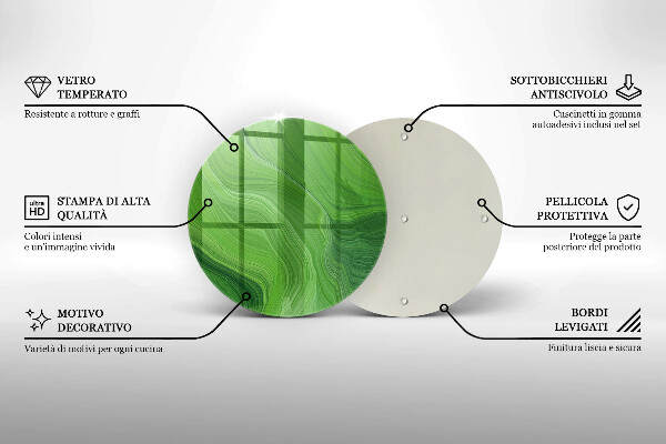 Tagliere in vetro Trama astratta