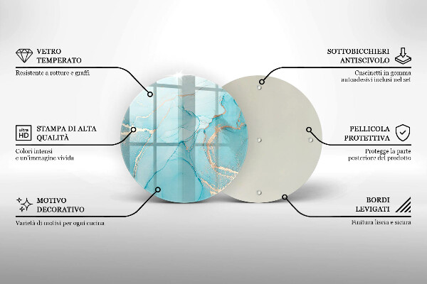 Tagliere in vetro Astrazione di pietra