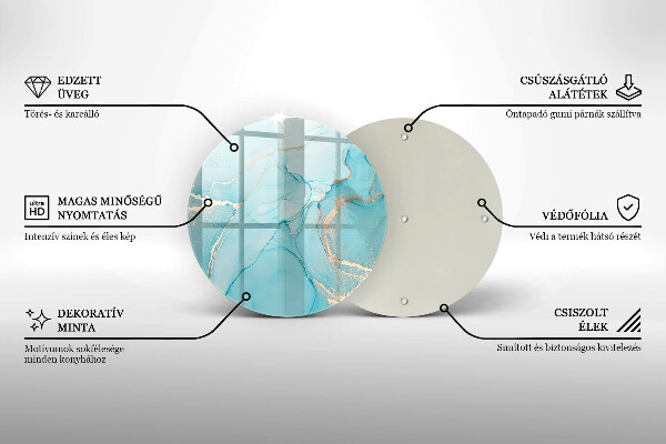 Tagliere in vetro Astrazione di pietra