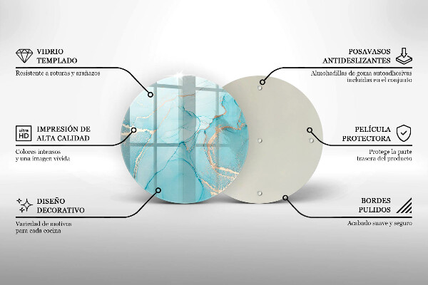 Tagliere in vetro Astrazione di pietra