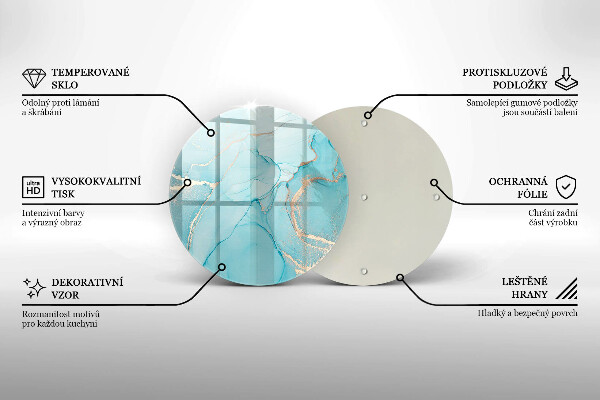 Tagliere in vetro Astrazione di pietra
