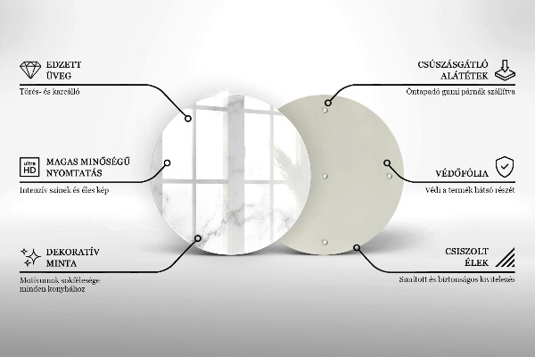 Tagliere in vetro Marmo moderno