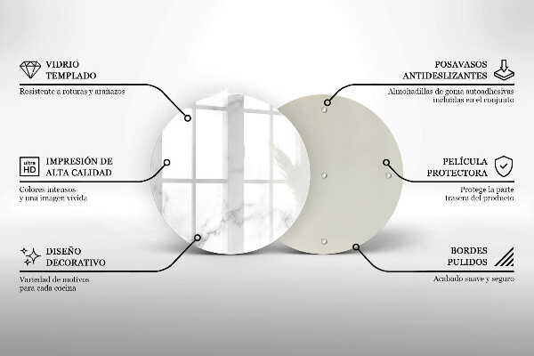 Tagliere in vetro Marmo moderno