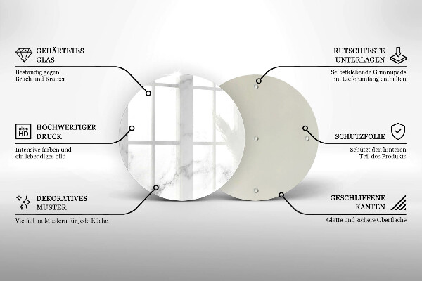 Tagliere in vetro Marmo moderno