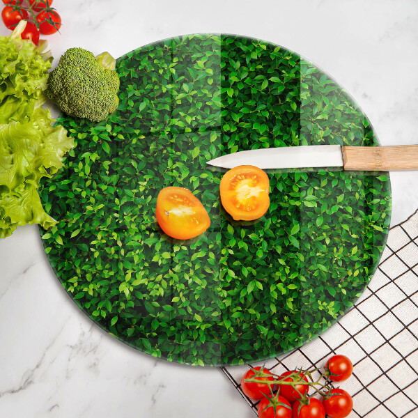 Tagliere in vetro Pianta con foglie piccole