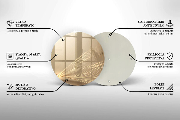 Tagliere in vetro Astrazione moderna