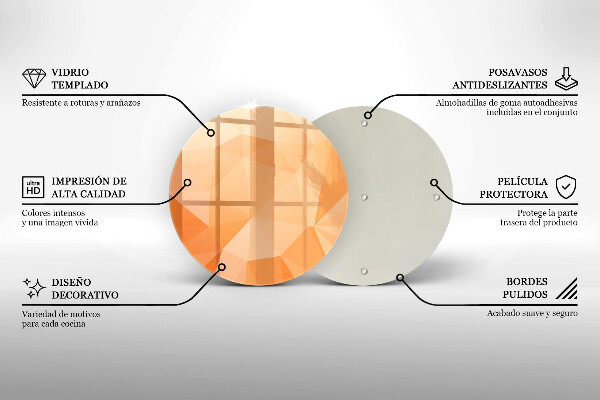 Tagliere in vetro Sfondo geometrico